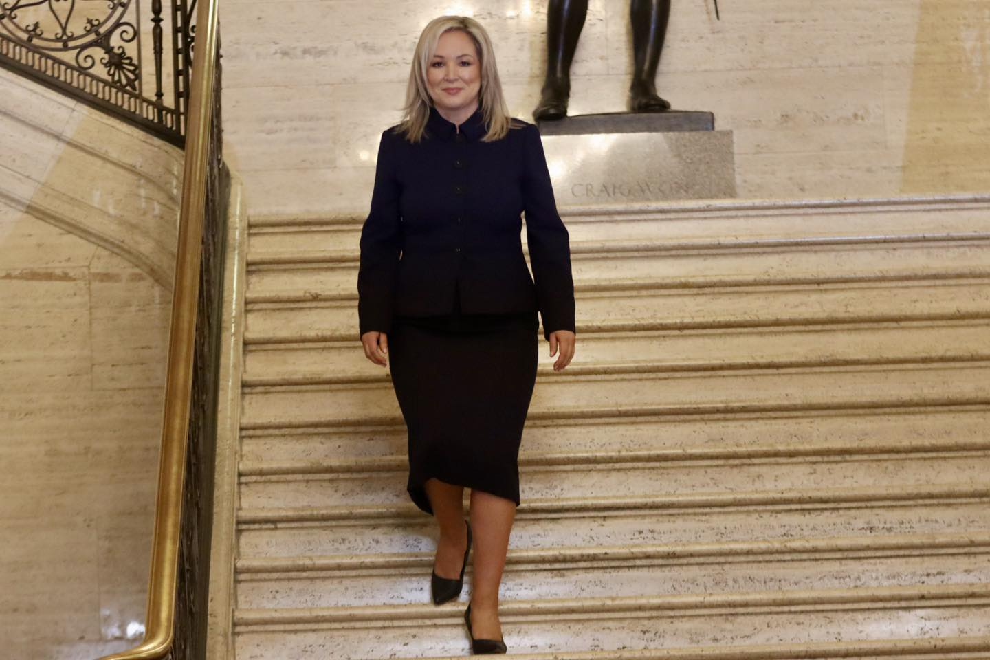 新芬黨的歐尼爾(Michelle O'Neill)3日成為北愛爾蘭政府的第一位民族主義領袖。(圖：歐尼爾臉書)