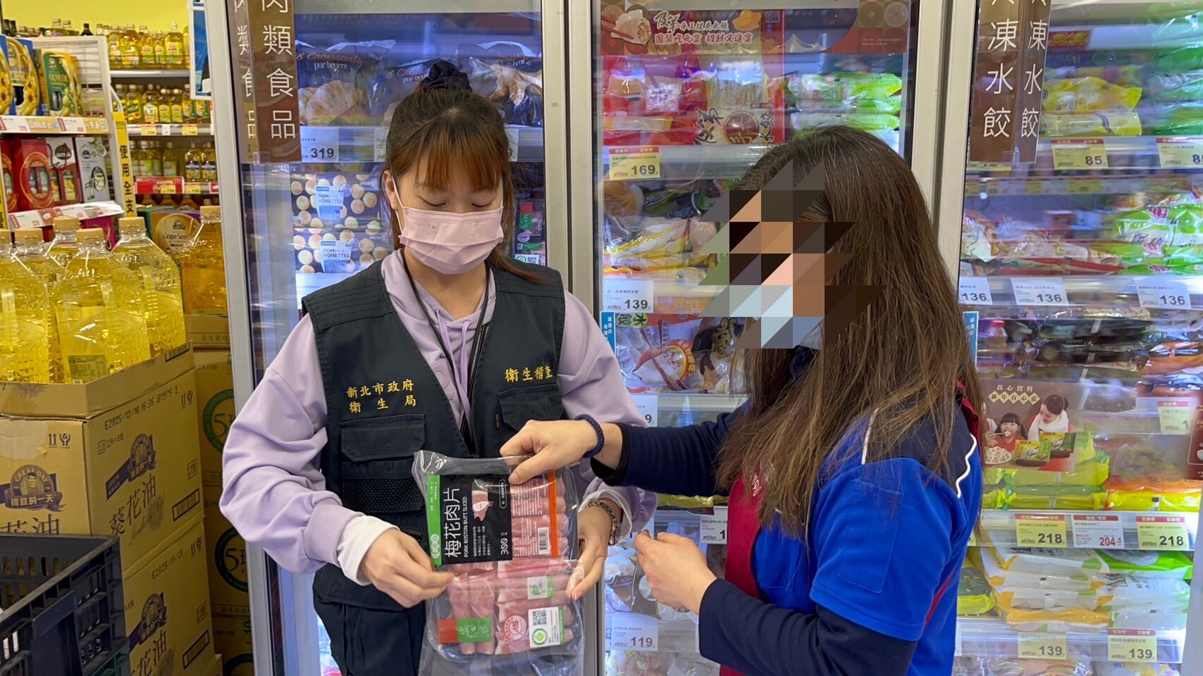 新北市衛生局主動擴大抽驗16件台糖其他肉品，結果均未檢出21項乙型受體素。(圖：新北市衛生局)