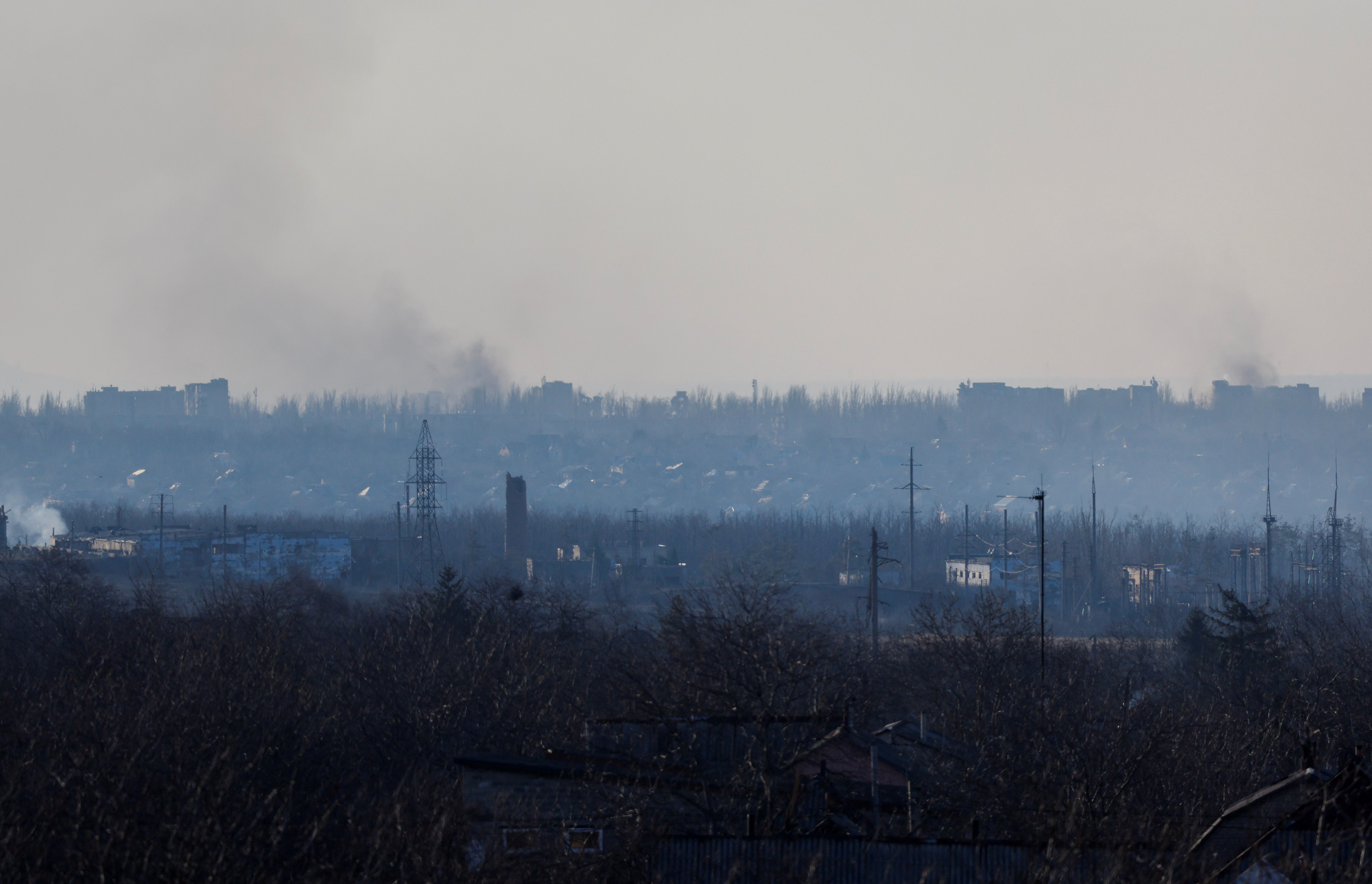 阿夫迪夫卡(Avdiivka)大部分地區已被摧毀，但仍有約1,000名居民還留在該市。(路透社/達志影像)