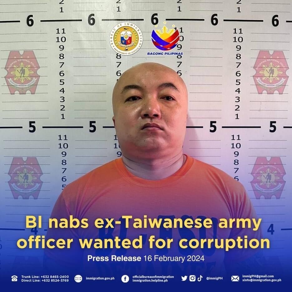 陸軍六軍團前軍官李振育涉犯貪污治罪條例案，於2020年外逃菲律賓。(臉書)