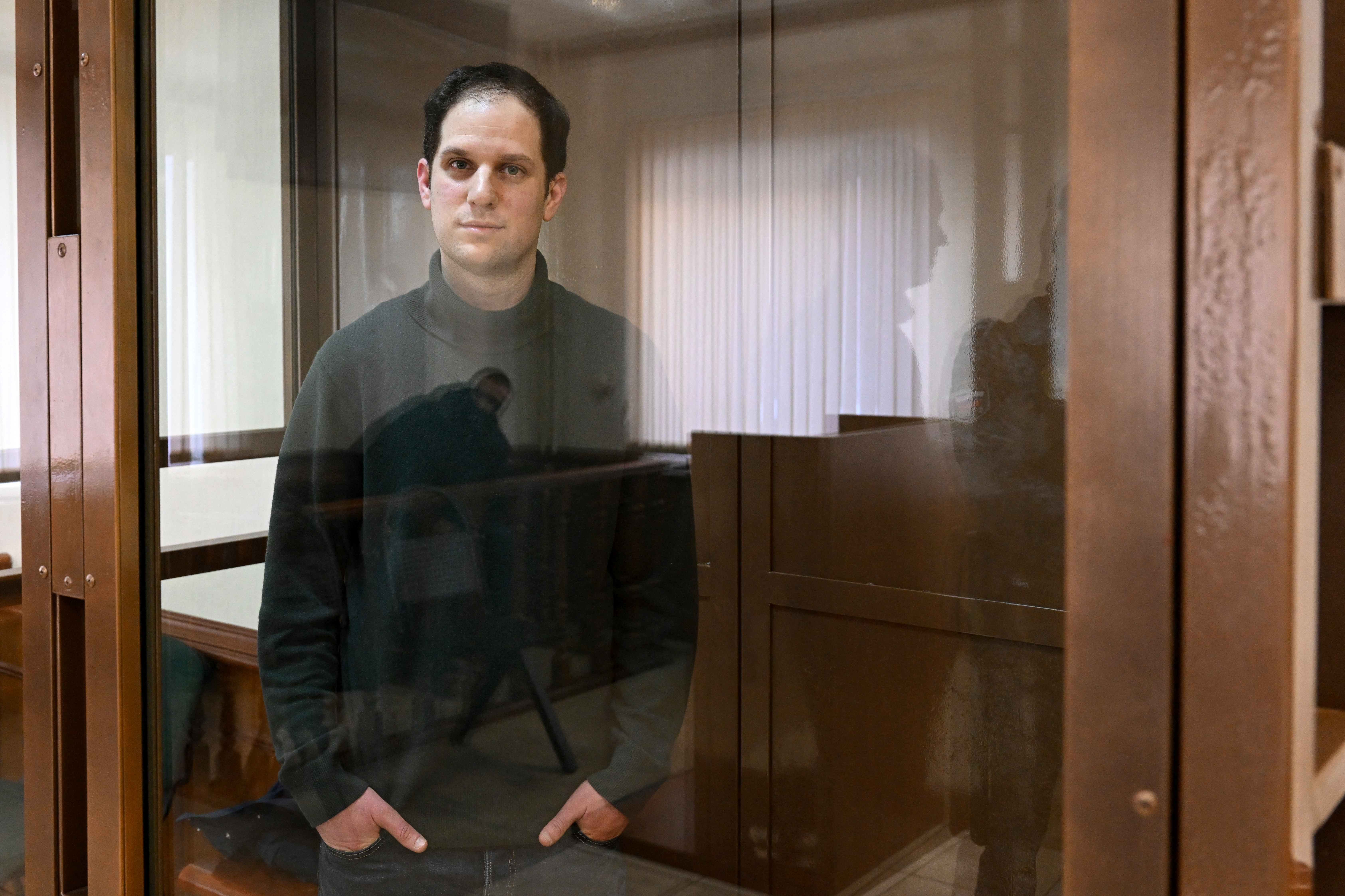 以間諜罪名被拘押在莫斯科的美國華爾街日報記者格什科維奇(Evan Gershkovich)。(AFP)