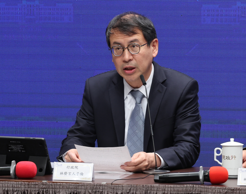 行政院發言人林子倫（圖），轉達行政院長陳建仁指示。 (圖：中央社檔案照)