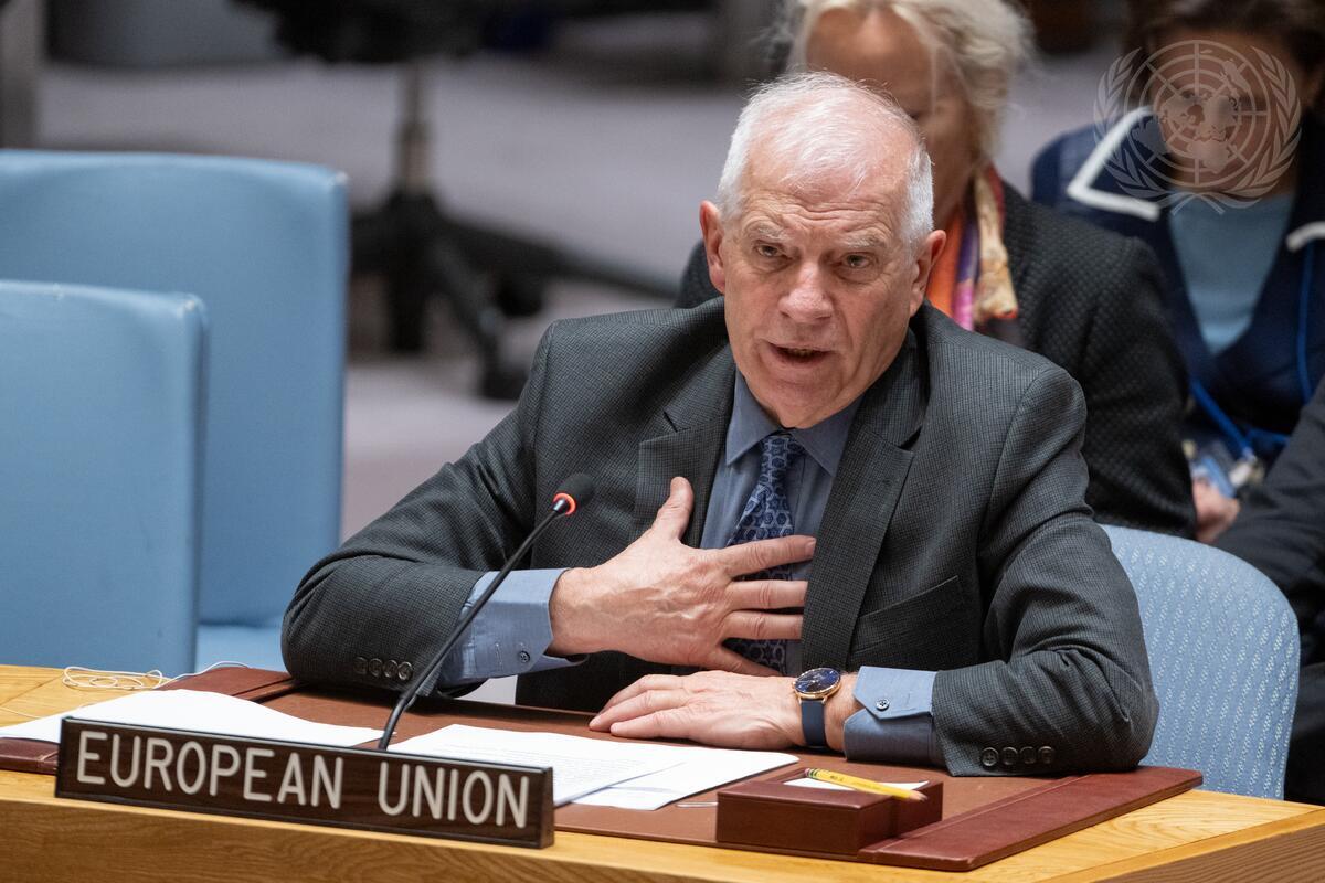 歐盟外交和安全政策高級代表波瑞爾(Josep Borrell)。(UN Photo/Eskinder Debebe)