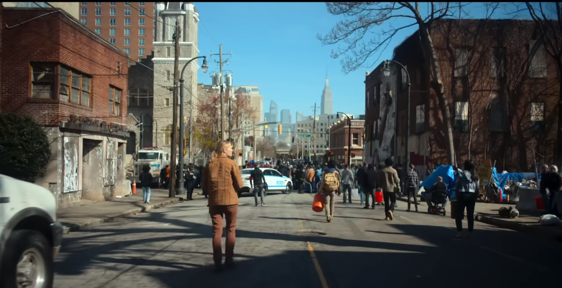 即將上映電影「帝國浩劫：美國內戰」(Civil War)片段。(YT@A24 官方預告片)