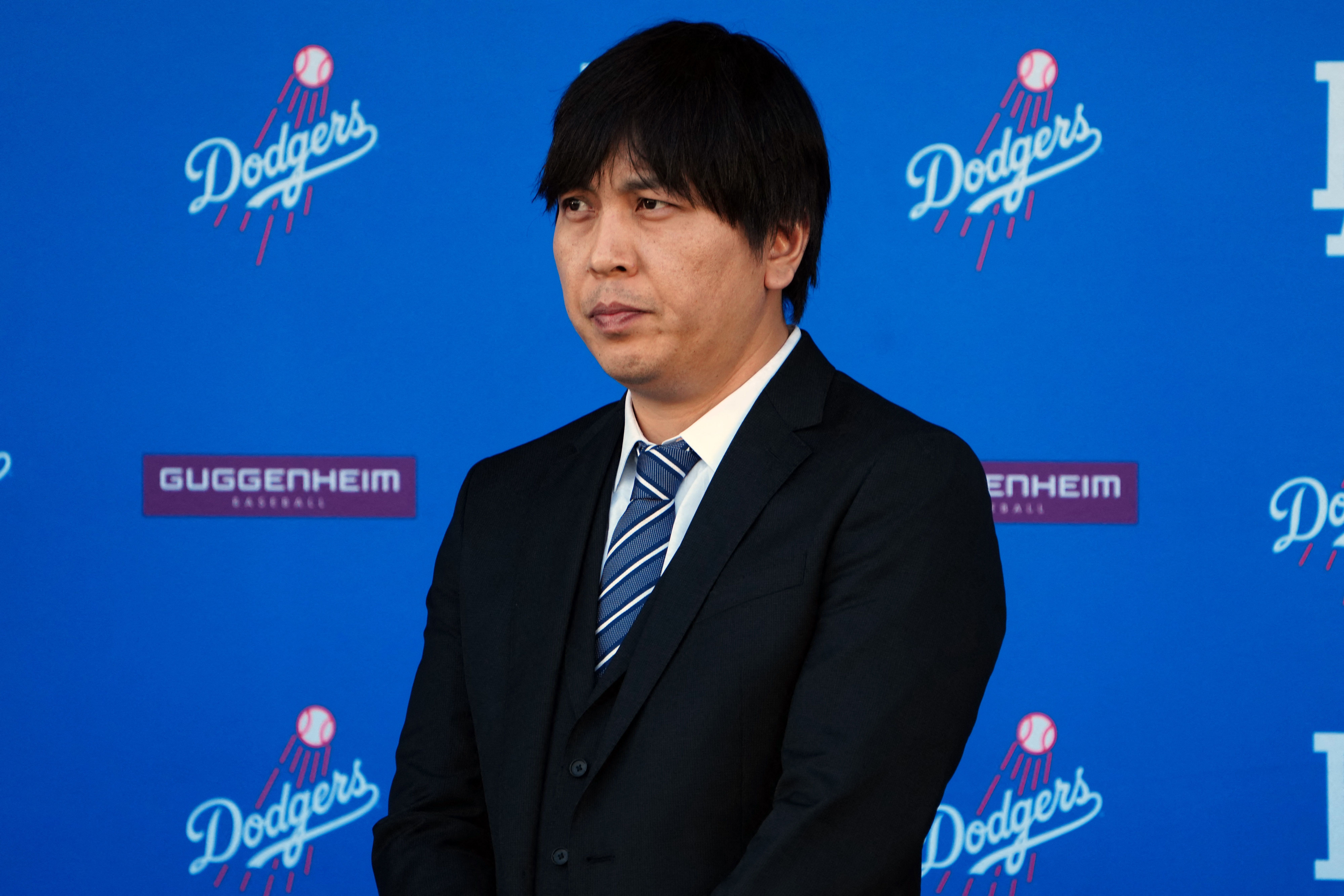 日本超級球星大谷翔平(Shohei Ohtani)的前翻譯水原一平(Ippei Mizuhara)。(路透社/達志影像)