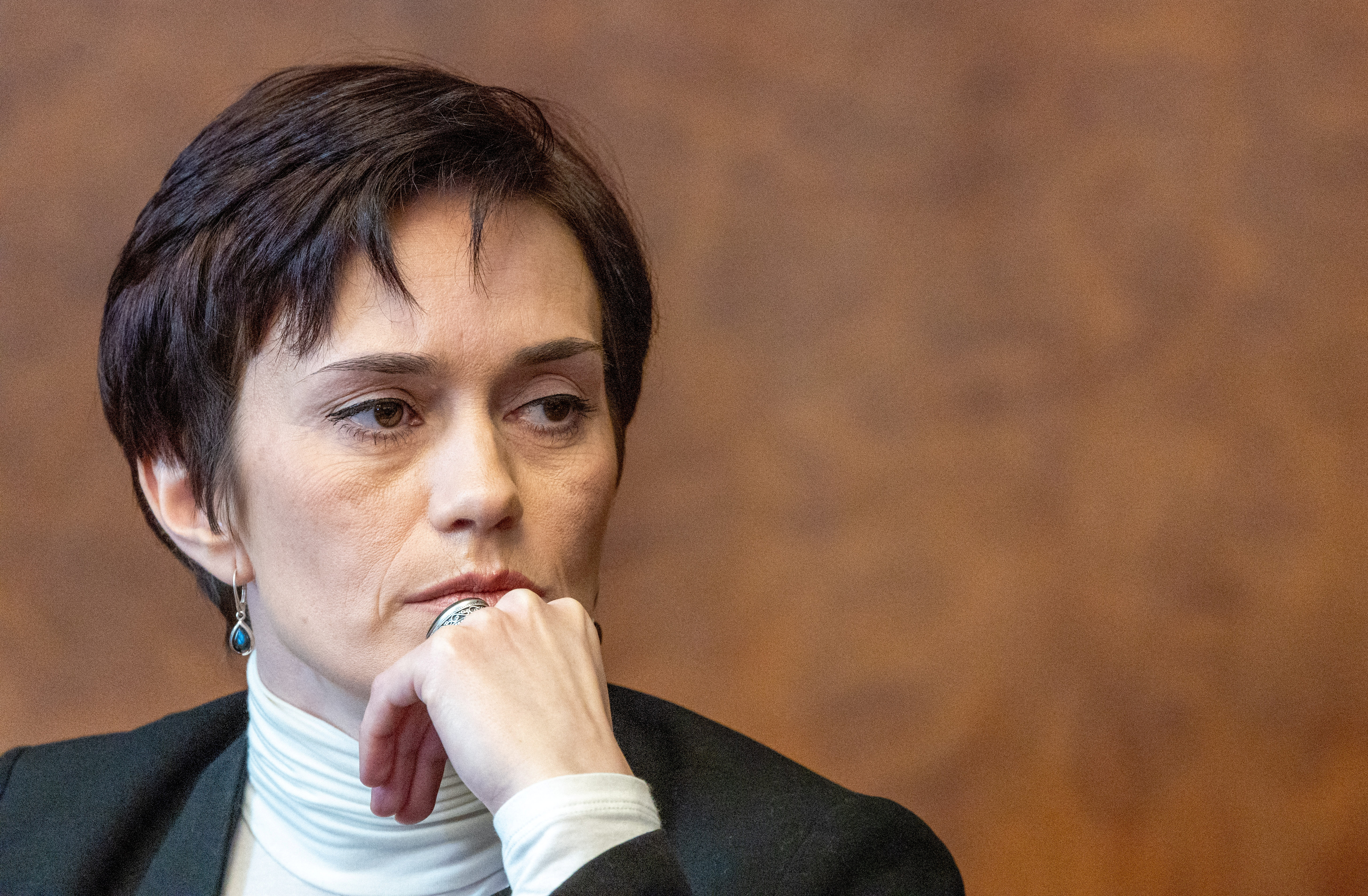 卡拉姆扎的妻子、民間社會團體「自由俄羅斯基金會」的宣傳主任艾芙依妮亞(Evgenia Kara-Murza)。(路透社/達志影像)
