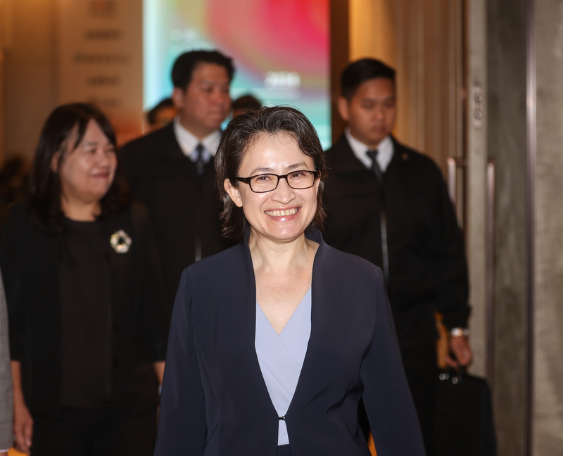 準副總統蕭美琴(前)。(資料照/中央社)