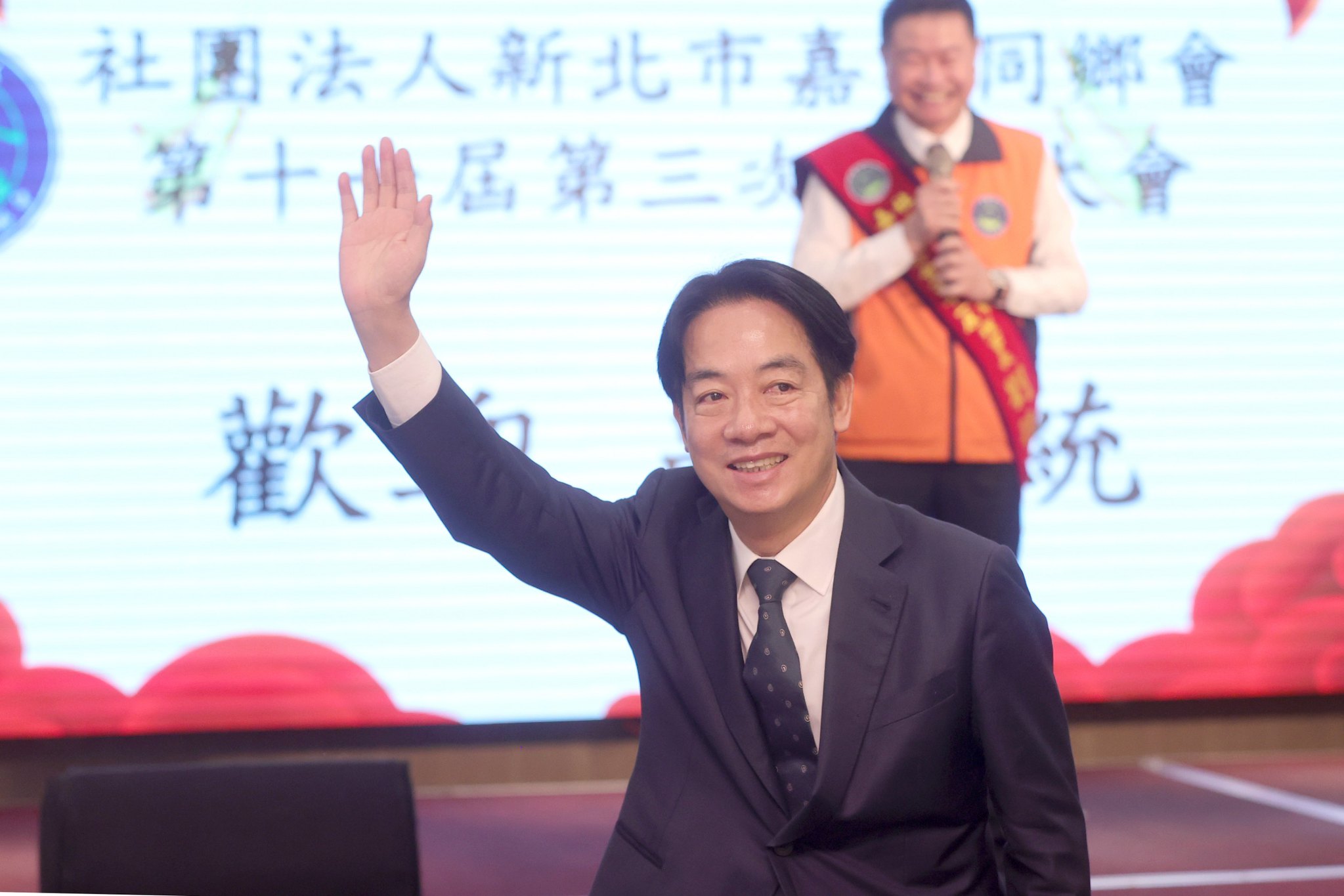 副總統賴清德30日出席新北市嘉義同鄉會。(總統府提供)