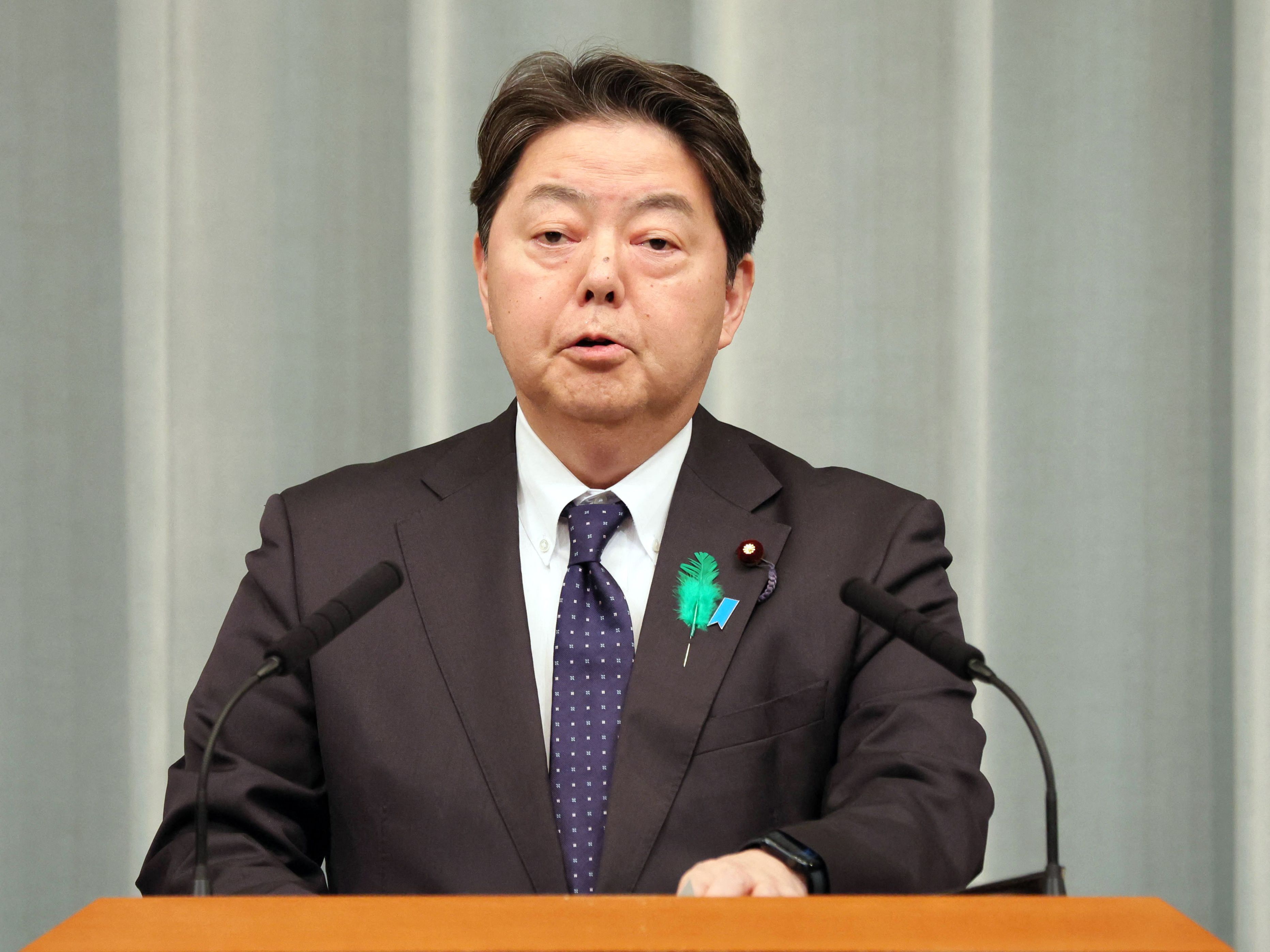 日本官房長官林芳正。 (AFP/檔案照)