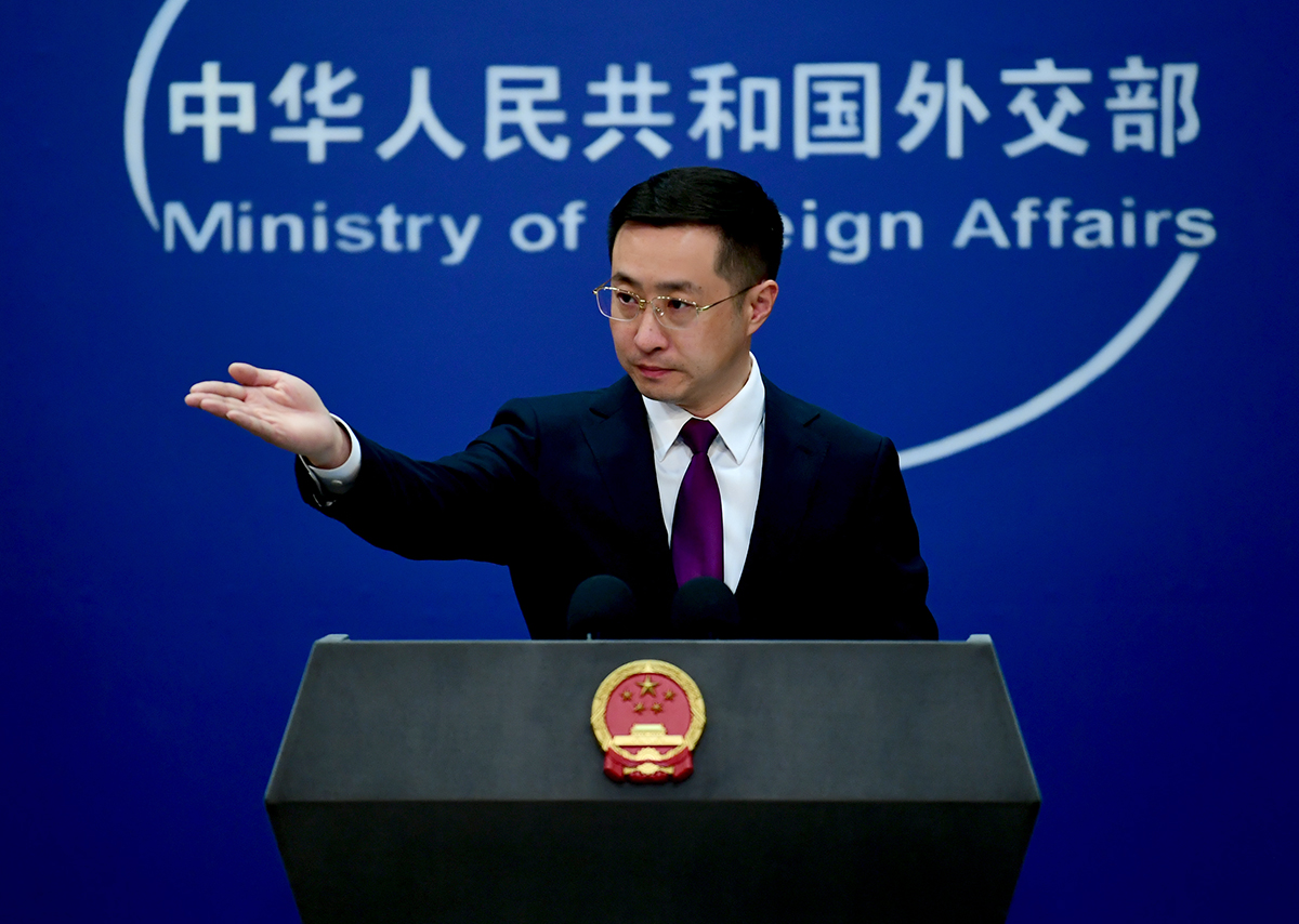 中國外交部發言人林劍。(圖：X平台@MFA_China)