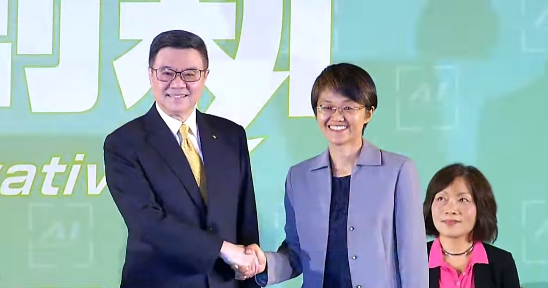 準閣揆卓榮泰今天(19日)公布客委會主委由台南市政府客委會主委古秀妃接任。(翻攝直播畫面)