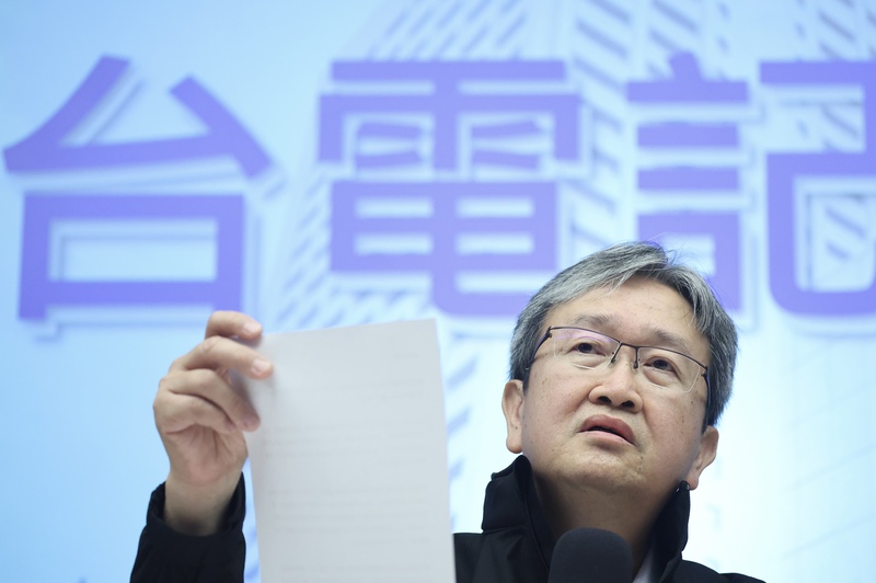 台電總經理王耀庭。 (圖：中央社)