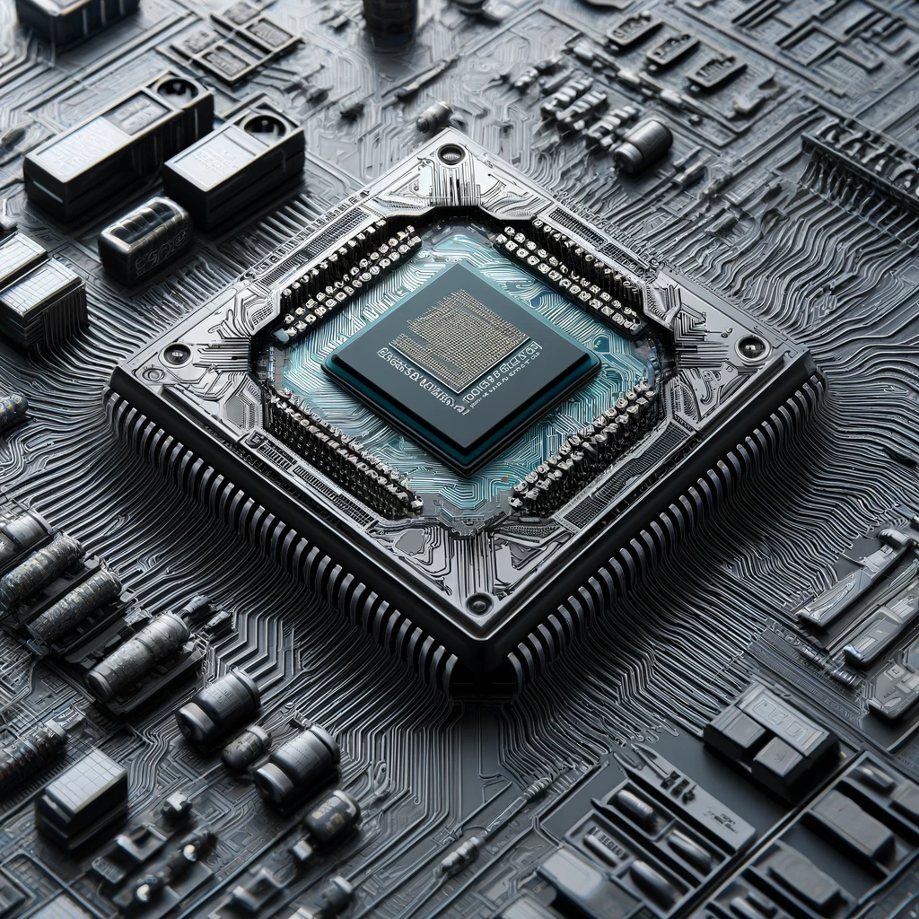 RISC-V晶片科技。(AI生成圖)