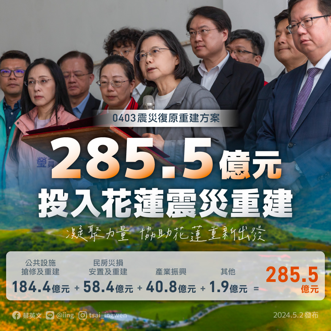 中央投入285億挺花蓮 蔡英文：一起邁向振興的道路 布林肯挺台重返WHA  半數美國人支持禁抖音 指中國濫用它影響美國輿論 episode artwork