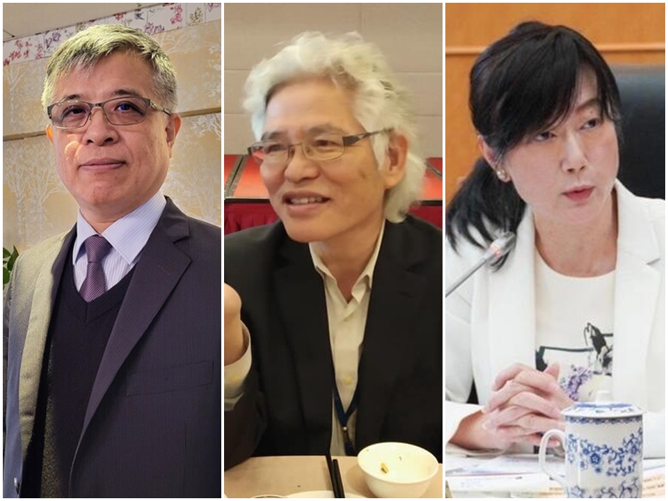 考選部長將由教育部政務次長劉孟奇(左)出任，銓敘部長將由前行政院人事總處人事長施能傑(中)出任，公務人員保訓會主任委員則由現任主委郝培芝(右)留任。(合成圖/CNA、Rti)