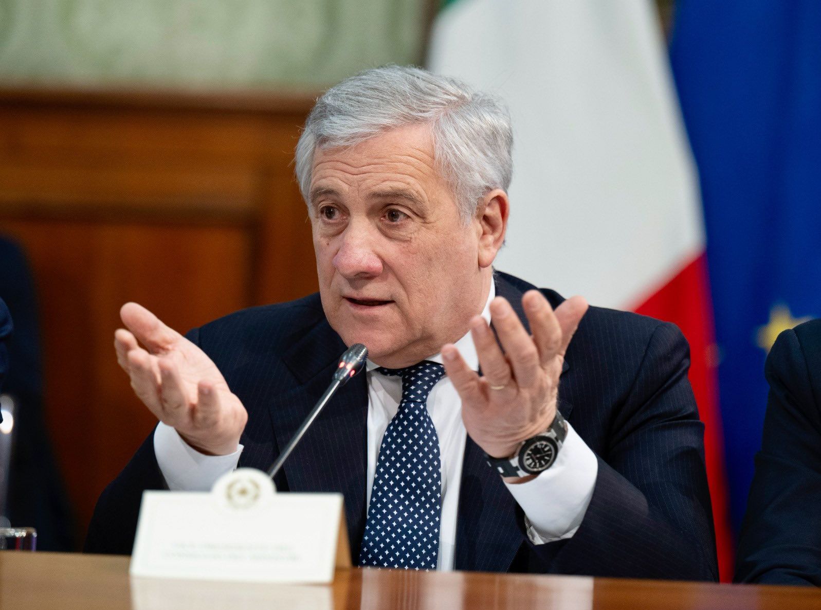 義大利外交部長塔加尼（Antonio Tajani）。 (圖:@Antonio_Tajani)