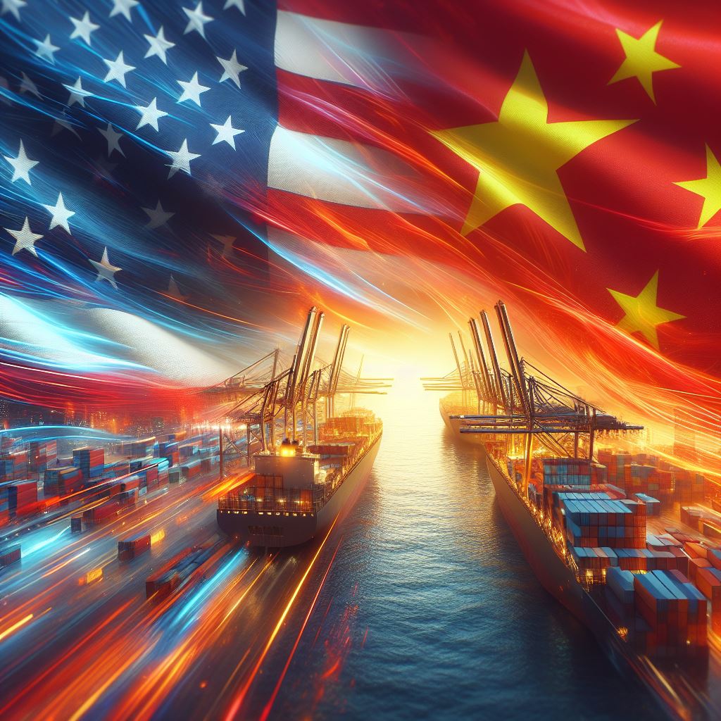 美國對中國商品加徵關稅。示意圖。(AI生成圖)