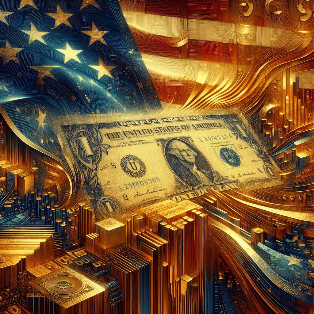 美債、美國債券、黃金。示意圖。(AI生成圖)