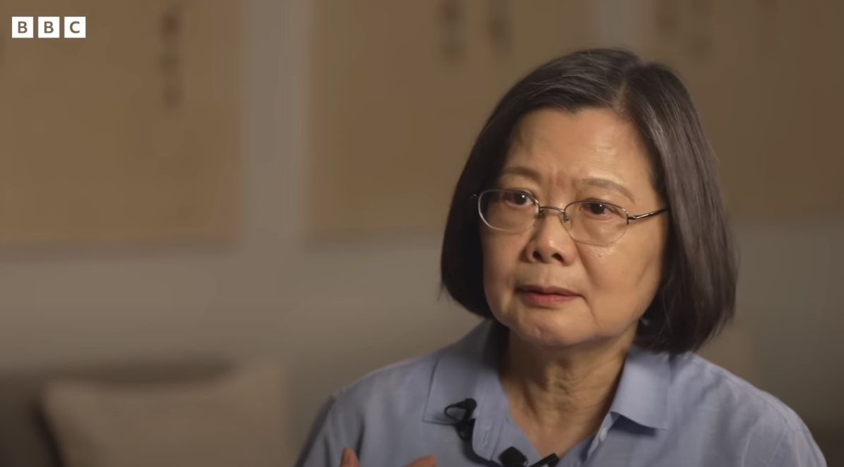 蔡英文總統接受英國國家廣播公司(BCC)專訪。(YT)