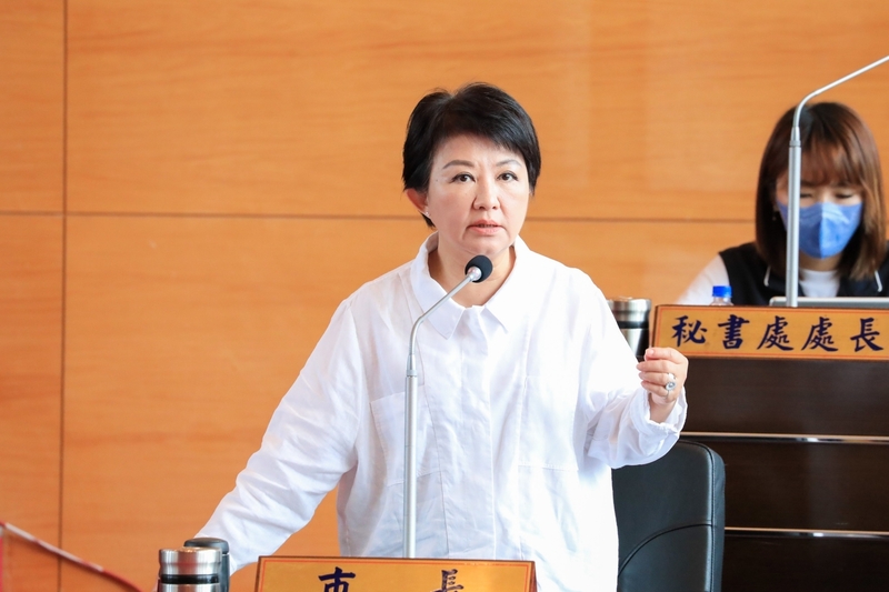 台中市長盧秀燕（前）。（台中市政府提供）(資料照片/CNA)