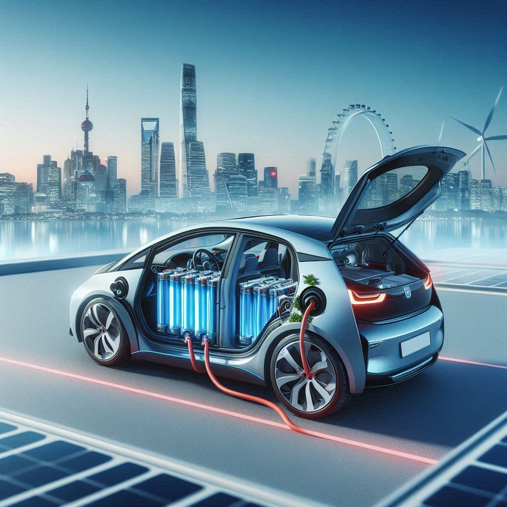 電動車示意圖。(AI生成圖)