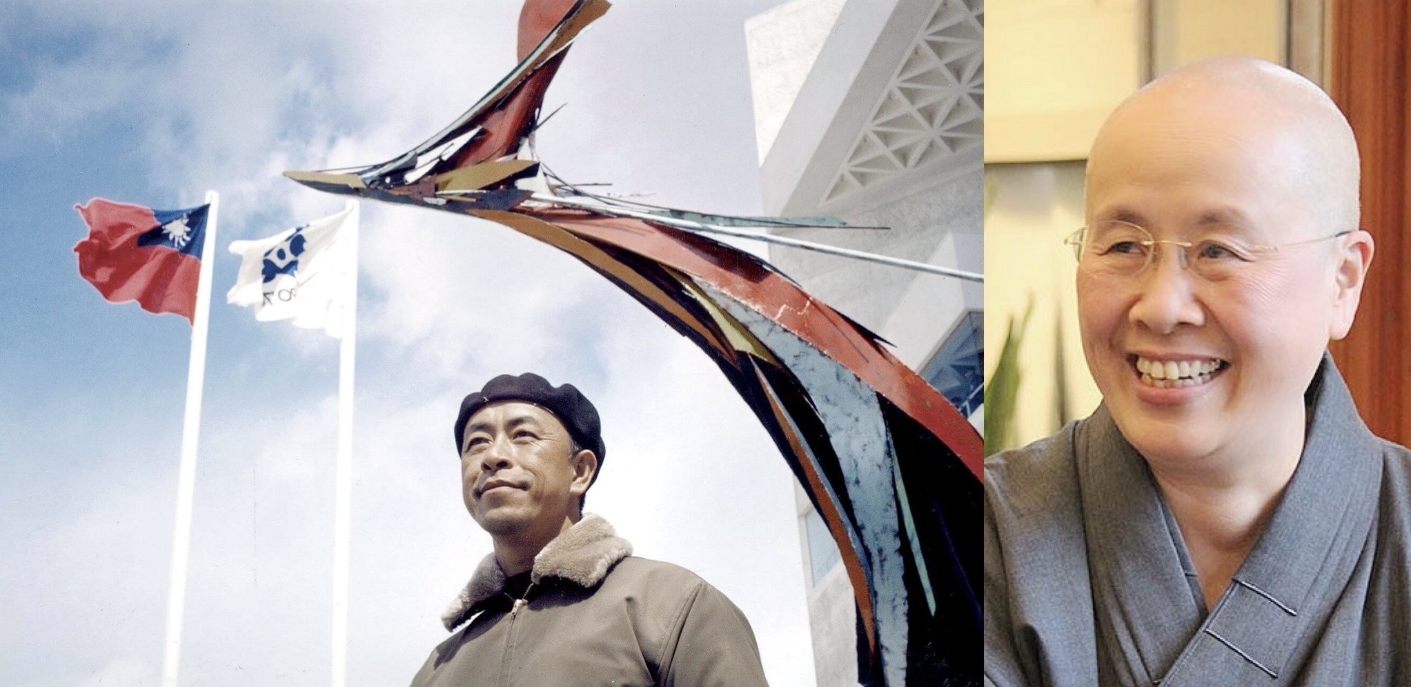 台灣雕塑大師楊英風人生首登大銀幕《我父英風》，由三女兒釋寬謙費時8年攝製。(海鵬影業提供)