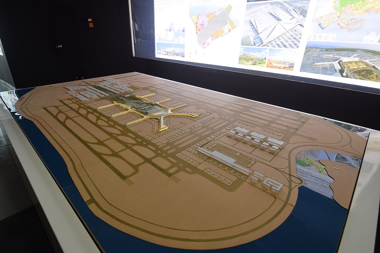 預計2026年完工的中國廈門翔安國際機場距離金門僅3公里。(圖：維基百科)