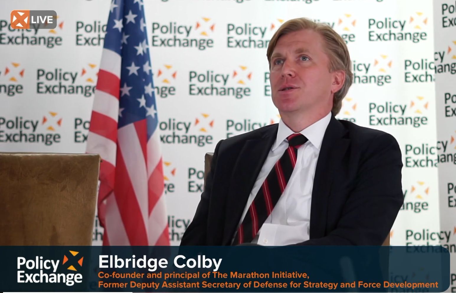 前美國國防部副助理部長柯伯吉(Elbridge Colby)傳獲薦出任美防長。 (圖:@Policy_Exchange/檔案照)