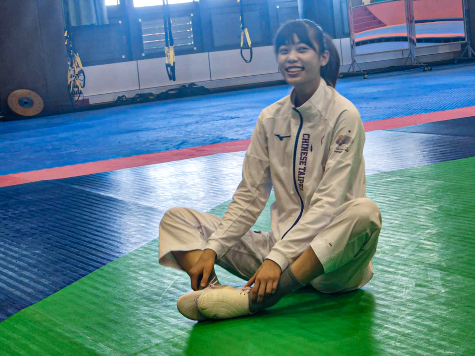 被封為「國民女友」的羅嘉翎，是今年台灣跆拳道征戰巴黎奧運唯一的希望。(江昭倫 攝)