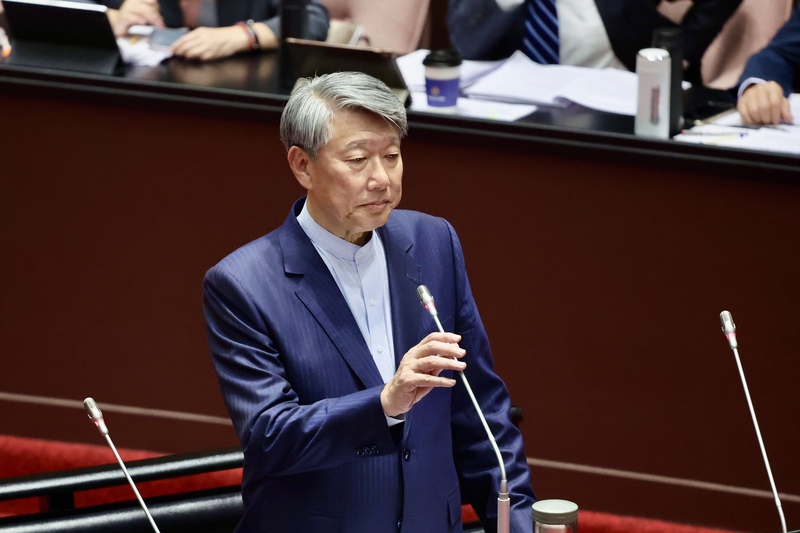 經濟部長郭智輝（圖）在立法院接受質詢。資料照片。 (圖：中央社)