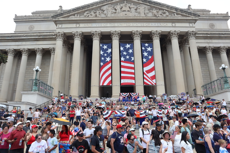 原定於2026年7月4日舉辦的美國建國250週年慶典活動，如今恐受政府效率部削減聯邦政府開支影響。(圖：中央社)