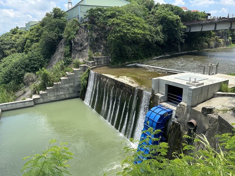 圖為食水嵙溪小水力發電廠。 (圖：中央社)