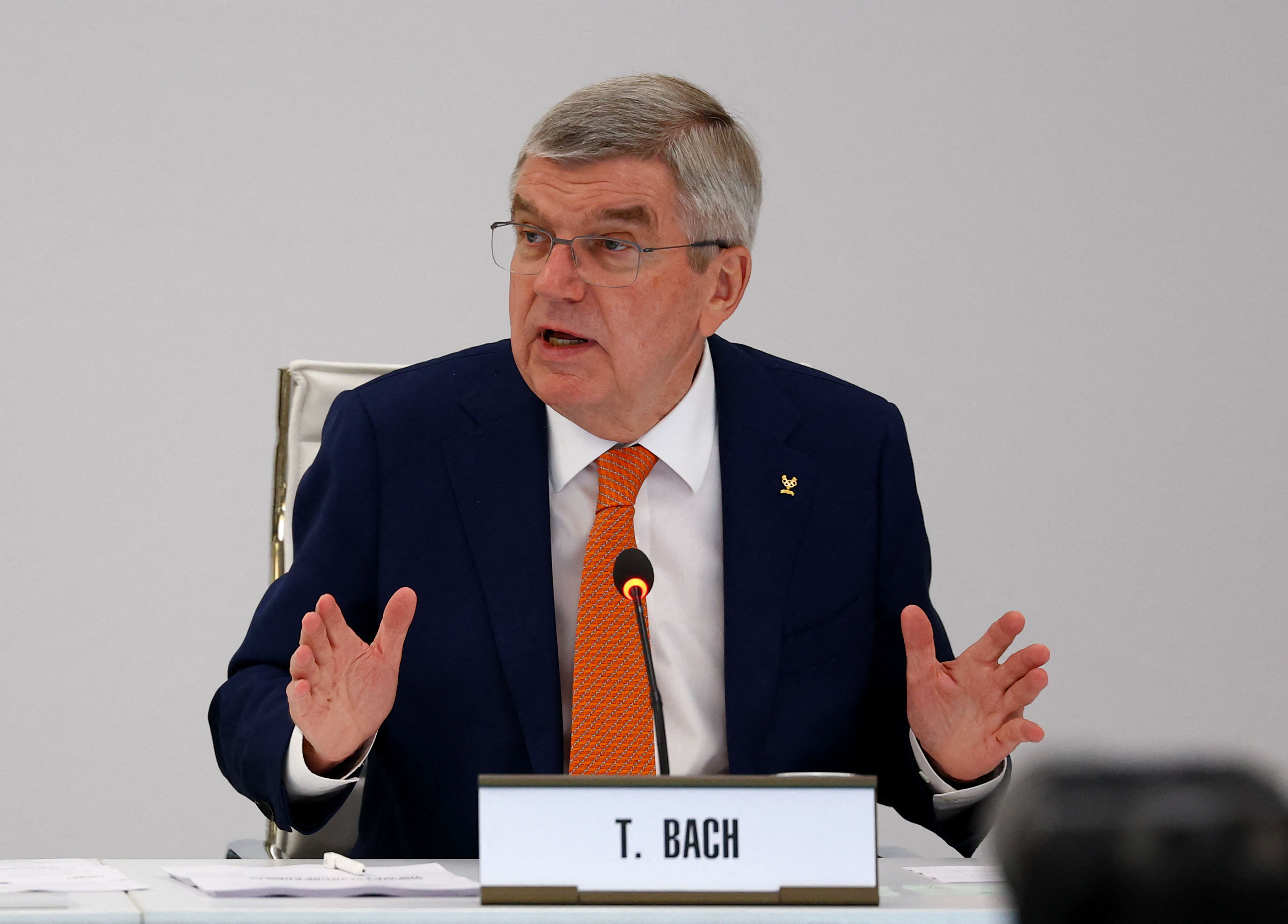 國際奧會主席巴赫（Thomas Bach）。(AFP)