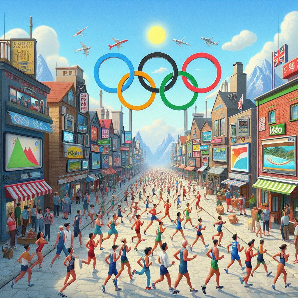 巴黎奧運。示意圖。(AI生成圖)