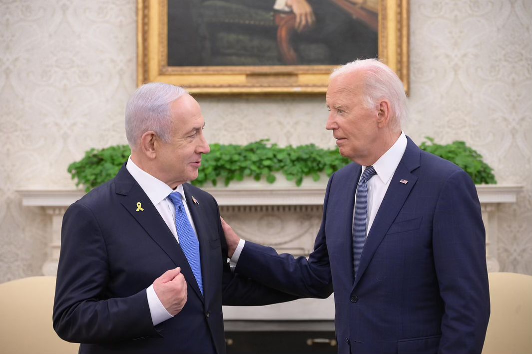 美國總統拜登(Joe Biden)(右)與以色列總理尼坦雅胡(Benjamin Netanyahu)(左)。資料照片 (圖:尼坦雅胡IG)