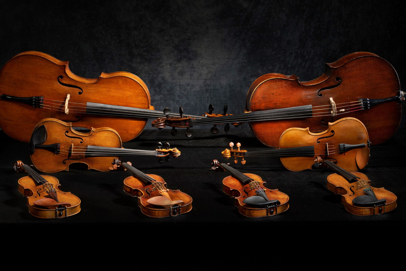 2024奇美音樂節將於9月21日起在奇美博物館、衛武營國家藝術文化中心舉行，將首度使用8把米蘭學派四大製琴家族的代表名琴演出。（奇美博物館提供/中央社)