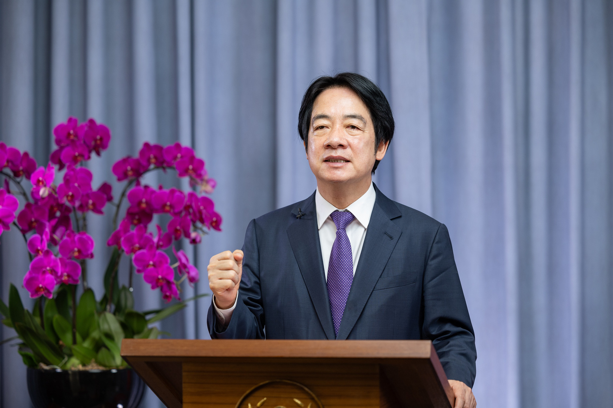 第10屆台日交流高峰會29日在台南登場，賴清德總統透過影片致詞感謝日本各界對台灣的關心。(圖：總統府flickr)