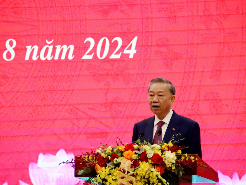 越南國家主席蘇林3日被選為越共中央總書記。(圖：中央社)