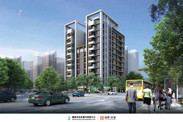 「凌霄好室」社會住宅未來建物模擬圖。(圖 : 中央興辦社會住宅計畫官網)