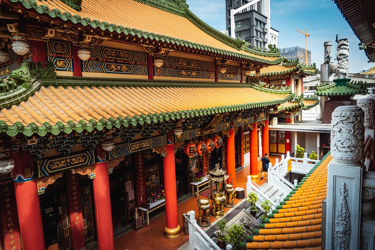 國土署表示，國土計畫法不影響宗教建築輔導合法。圖為寺廟。(Pixabay圖庫)