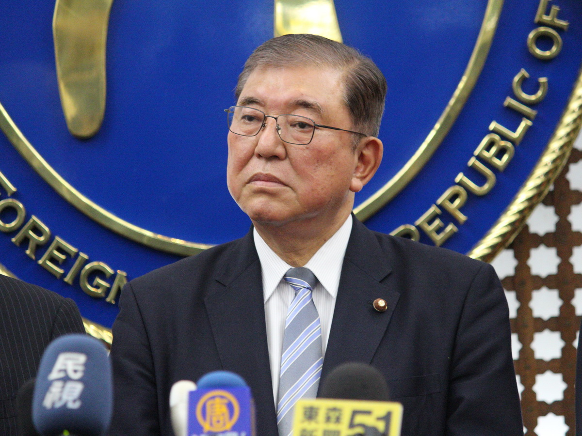 自民黨前幹事長、眾議員石破茂表示願參選自民黨總裁，學者陳文甲分析，縱使石破茂目前民調最高，但在形勢比人強情況下，他的選情或許只能叫好不叫座 (央廣記者王照坤 攝)