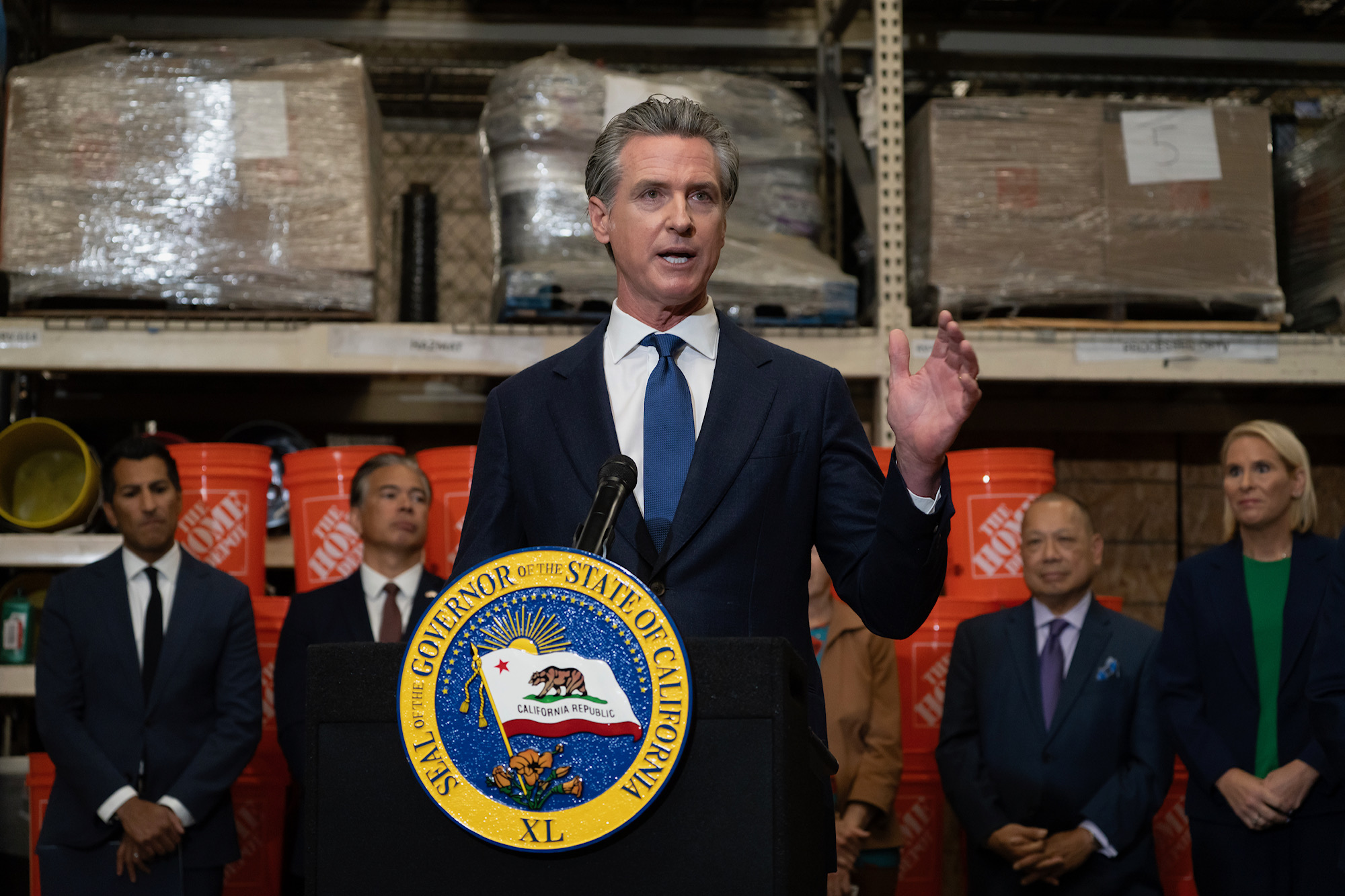 美國加州州長紐松（Gavin Newsom）。(圖：加州州政府)