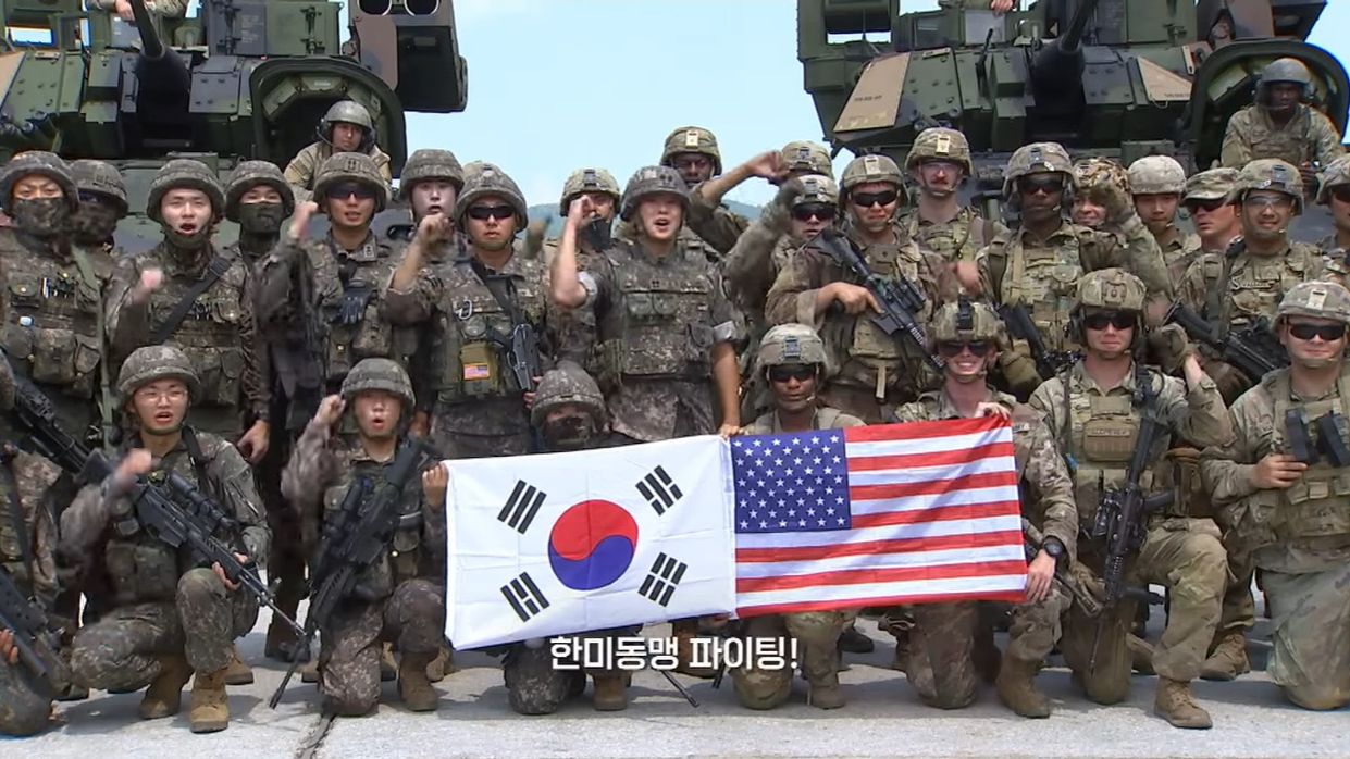 圖為美韓2024年的自由護盾軍演。資料照 (圖:翻拍自YT)