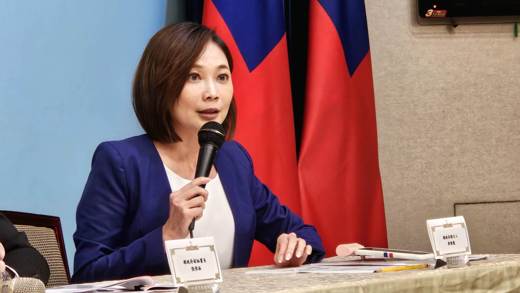 總統府發言人郭雅慧7日駁斥媒體「對日步步驚心」報導。資料照。(歐陽夢萍 攝)