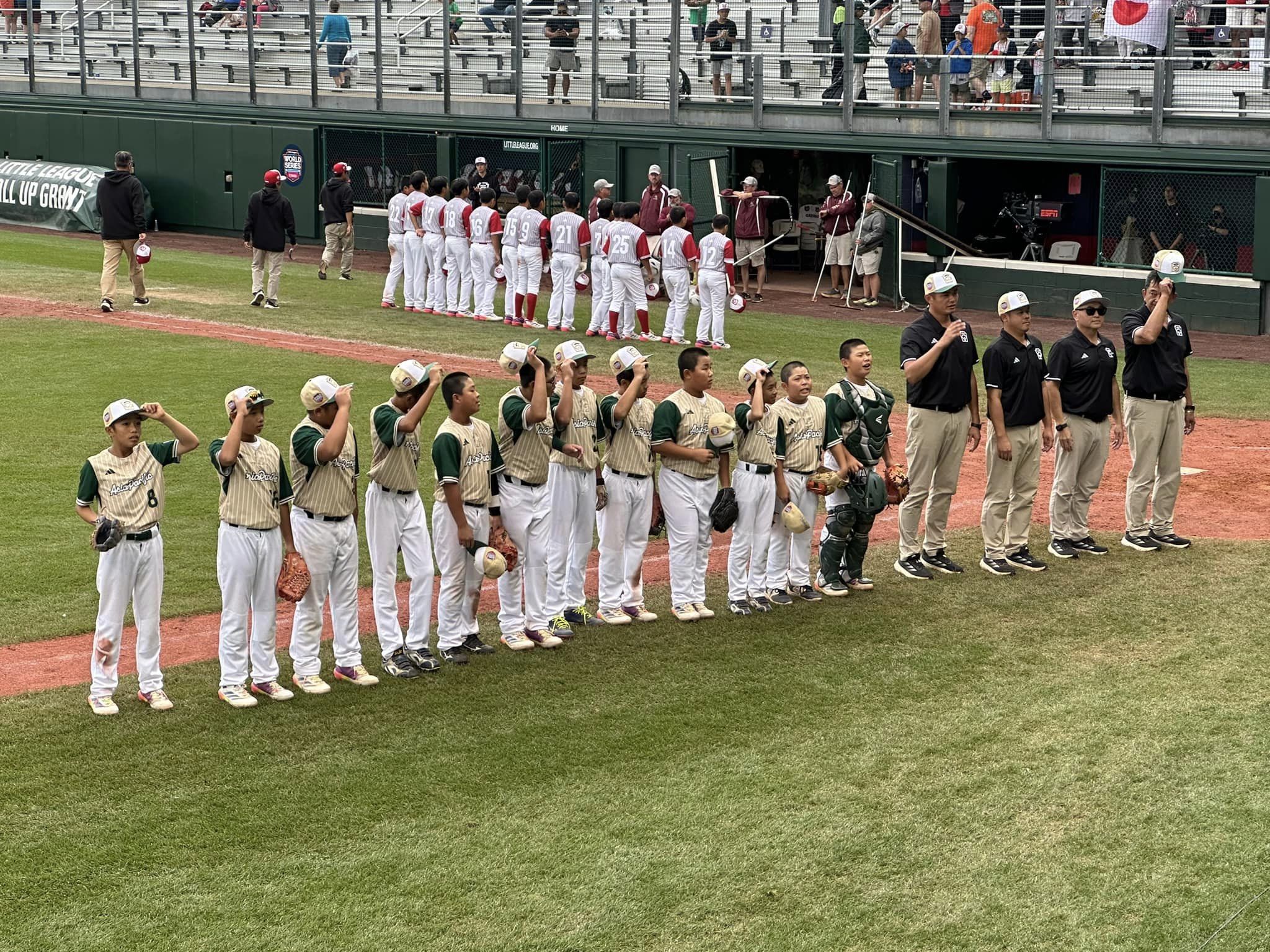 桃園市龜山國小少棒隊在2024威廉波特世界少棒錦標賽，以3比1勝日本。 (圖:取自臉書)