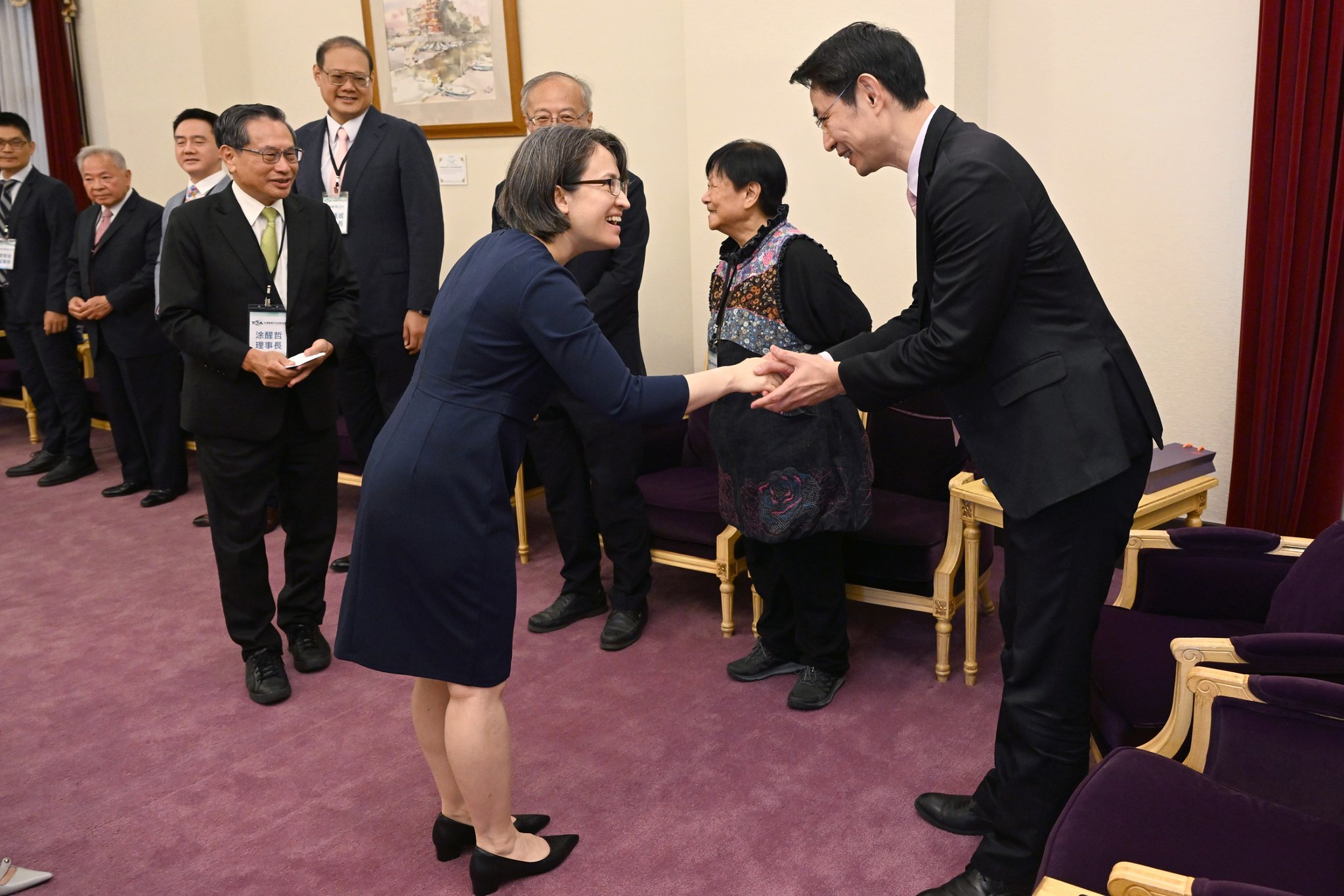 副總統蕭美琴3日接見「第20屆金根獎」獲獎廠商。 (圖:總統府)