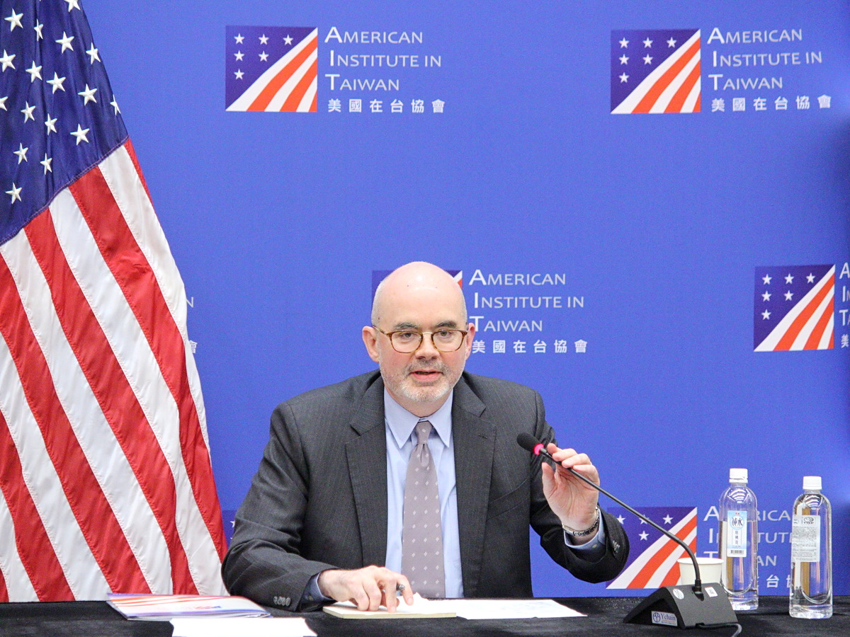美國在台協會處長谷立言。資料照。(央廣記者王照坤 攝)