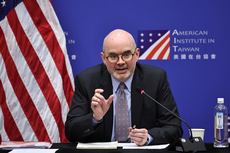 美國在台協會(AIT)台北辦事處長谷立言(Raymond Greene) (圖：中央社)