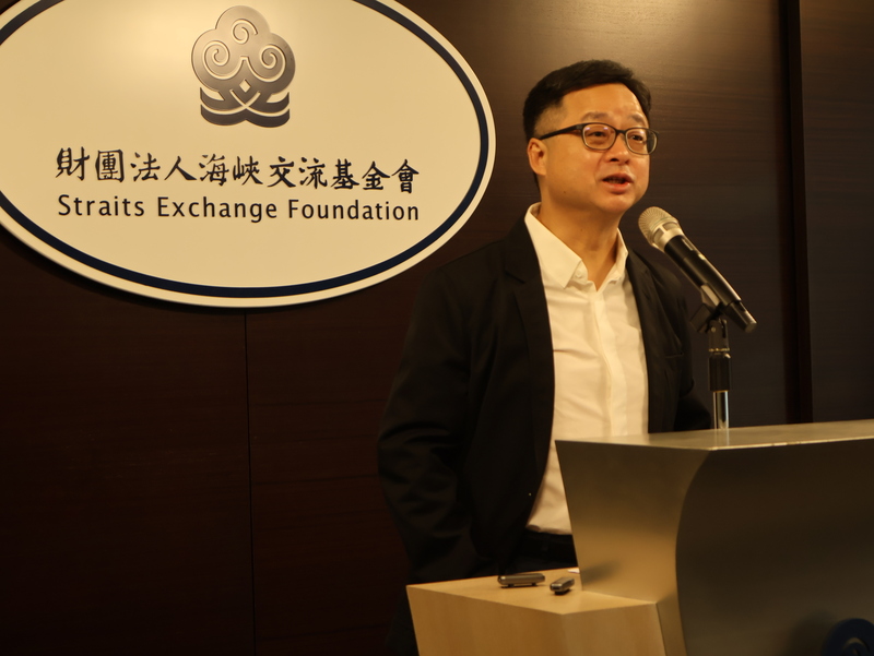 針對台灣社運人士楊智淵在中國大陸被以「分裂國家」罪名判刑9年，海基會副董事長兼秘書長羅文嘉表示，嚴重傷害兩岸交流。 (圖：中央社)