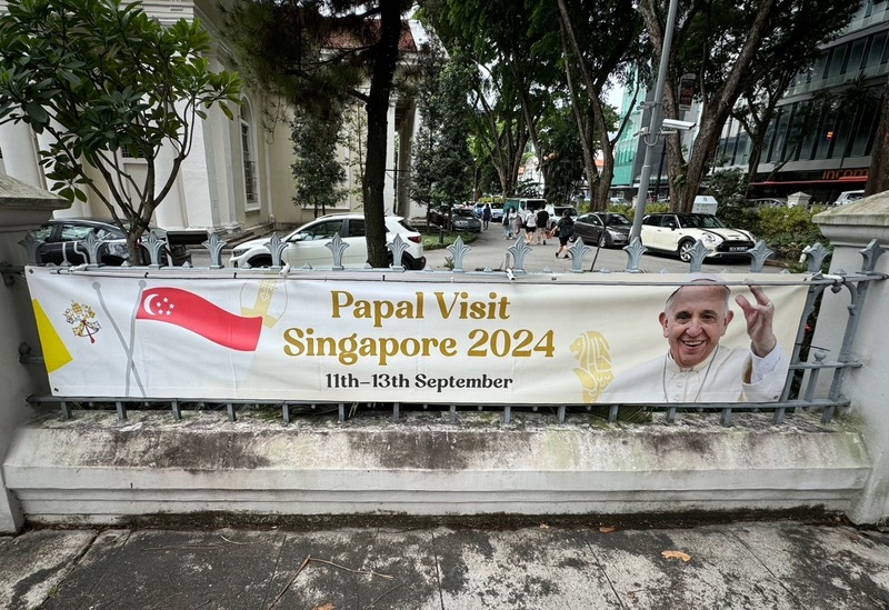 羅馬天主教教宗方濟各出訪亞太，預計11日抵達新加坡。 (圖：中央社)